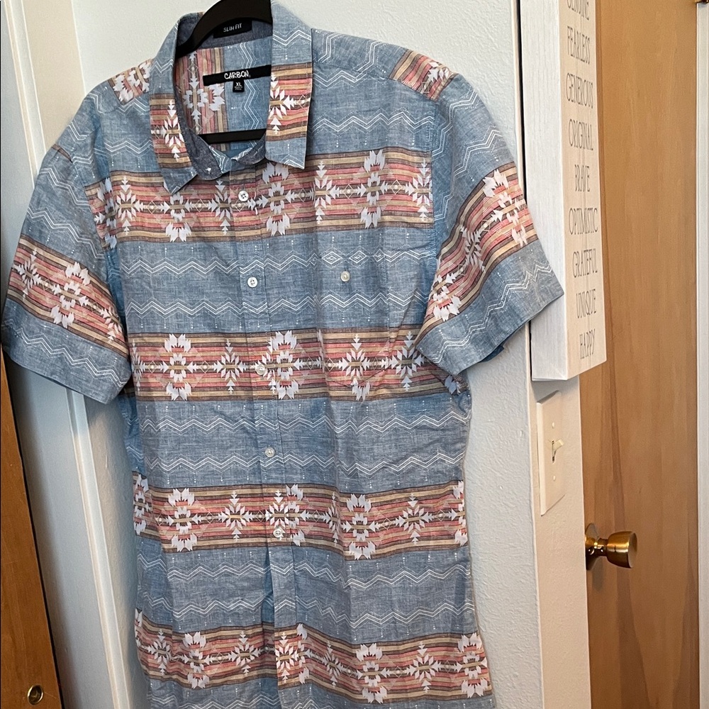 Caslon Multicolor Patterned Men's Shirt NWOT